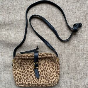 Clare V cheetah mini sac clare Vivier